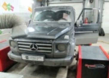  Чип-тюнинг с отключением клапана EGR на Mercedes Benz G-klasse W463 5.0i 296hp AT 